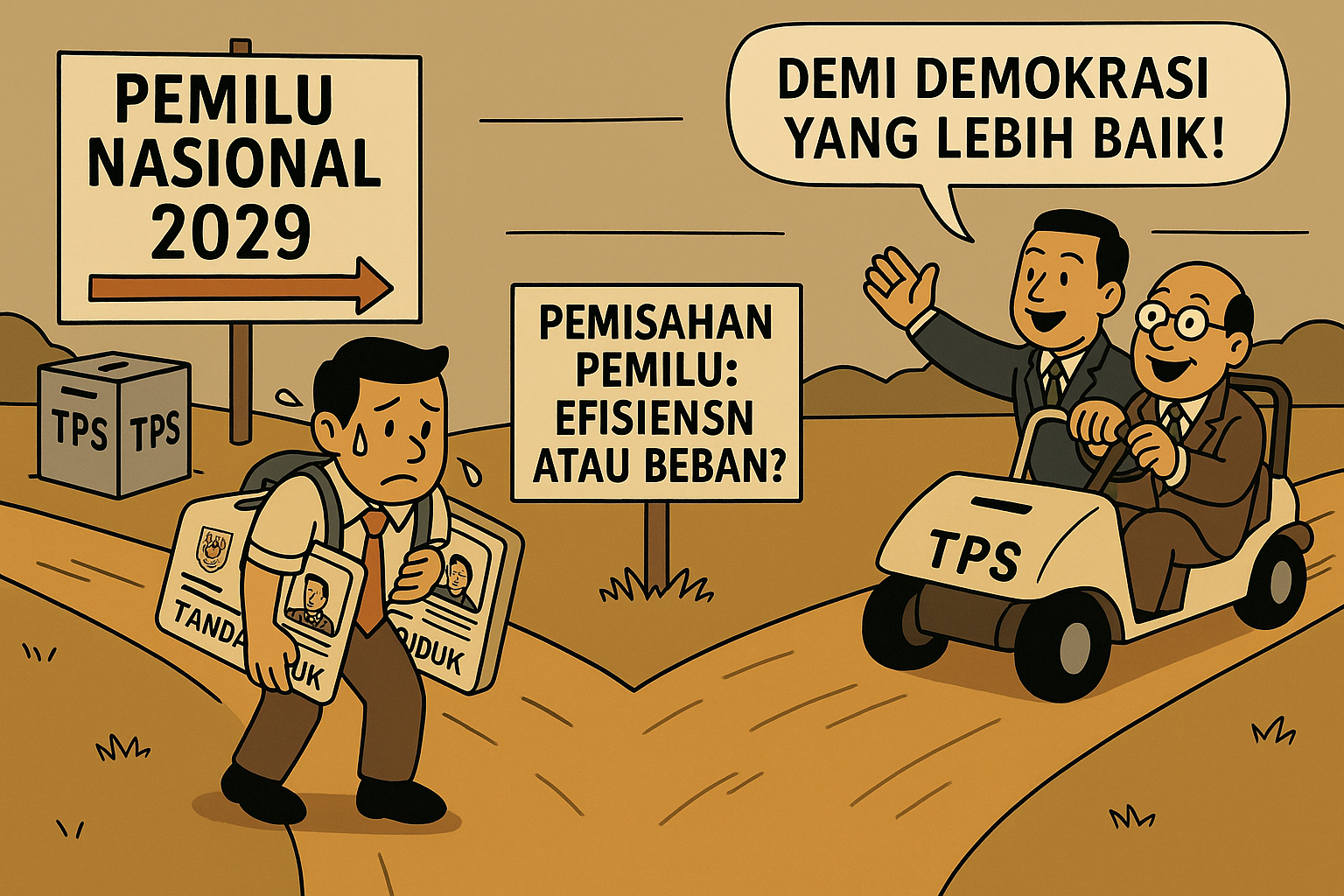 Resmi! Pemilu Nasional dan Lokal Tidak Lagi Serentak Mulai 2029. Dokumen: Suarasatu