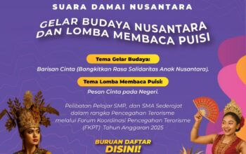 Pelajar Gorontalo Diajak Suarakan Damai Lewat Budaya dan Puisi: FKPT Gorontalo Gelar “SUDARA” Sambut 17 Agustus