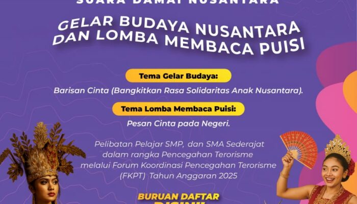 Pelajar Gorontalo Diajak Suarakan Damai Lewat Budaya dan Puisi: FKPT Gorontalo Gelar “SUDARA” Sambut 17 Agustus