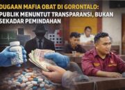 DUGAAN JARINGAN GELAP OBAT DI GORONTALO: PUBLIK MENUNTUT PEMBONGKARAN TOTAL, BUKAN SEKADAR MUTASI SEMENTARA
